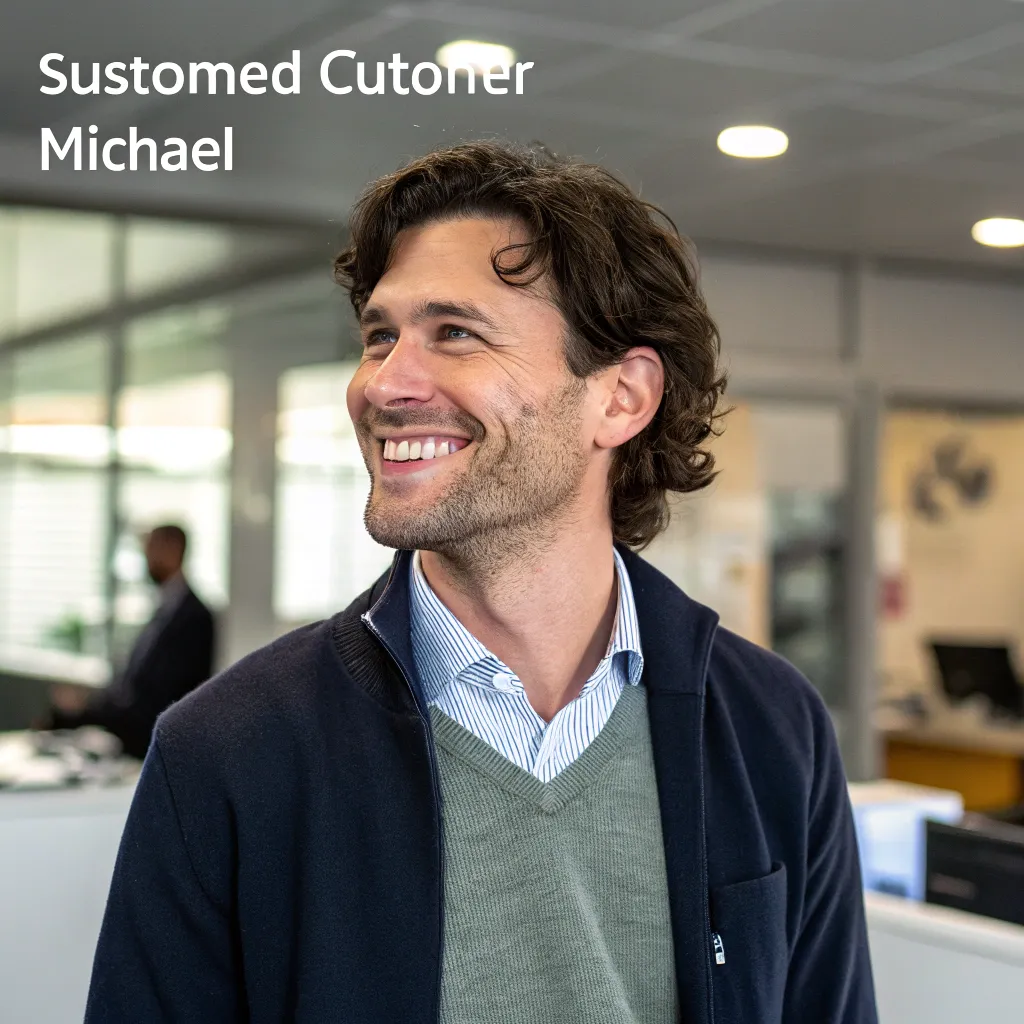 A satisfied customer named Michael