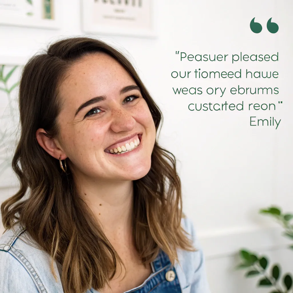 A pleased customer named Emily